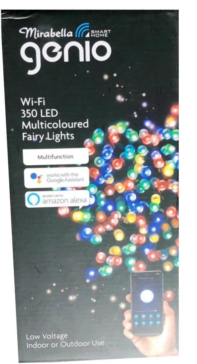 Mirabella Christmas Genio Wi-Fi 350 LED Fairy Lights - Multi Colour