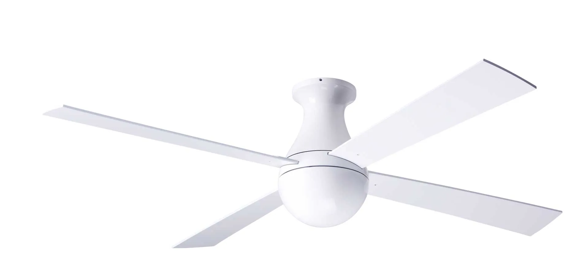 Modern Fan Ball Flush 42" Ceiling Fan - No Light