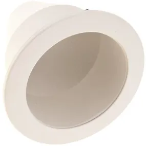 Monument 4 Inch  Recessed Anodized Reflector Trim With Vertical Socket White 4-7/8 X 3-5/8 Inch