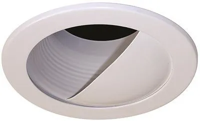 Monument 4 Inch  Recessed Wall Washer Trim White 5 X 2-1/2 Inch