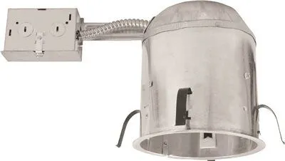 Monument 6-Inch Airtight Ic-Rated Remodel Housing Uses Br30 / Par30 Br40 / Par38 75-Watt Max 40-Watt A19 Lamps