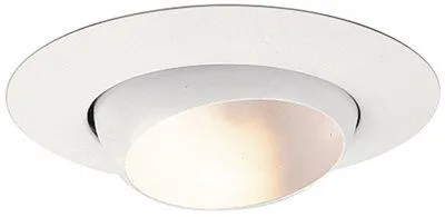 Monument 6 Inch  Recessed Eyeball Trim White 8 X 4 Inch  Br30/Par30