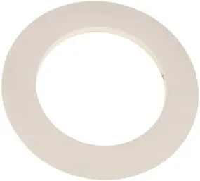 Monument 6 Inch  Recessed Open Ring Trim White 8 X 5-1/4 Inch  Br40/Par38