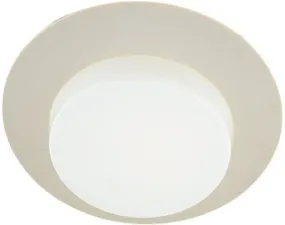 Monument 6 Inch  Recessed Vapor Trim Lexan Drop Opal Plastic Lens White 8 X 5 Inch