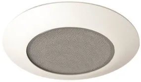 Monument 6 Inch  Recessed Vapor Trim Metal Pebbled Lens White 8 X 5 Inch