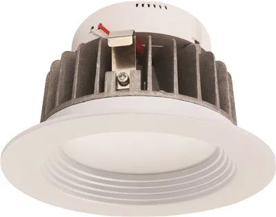 Monument Led Retrofit Downlight Fixture Dimmable 4 Inch  White Uses (1) 12-Watt Intergrated Led Included