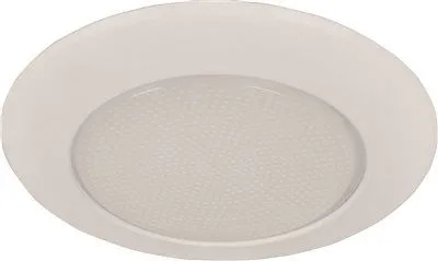 Monument Recessed Lighting 5 Inch  White Metal Vapor Trim With Albalite Lens