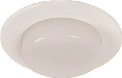 Monument Recessed Lighting 5 Inch  White Metal Vapor Trim With Drop Opal Lens