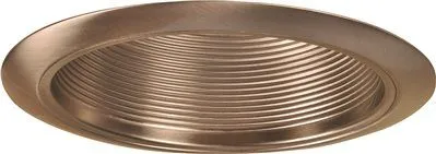 Monument Recessed Lighting 6 Inch  Bronze Baffle With Bronze Trim Ring