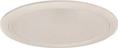 Monument Recessed Lighting 6 Inch  White Metal Baffle With Trim White