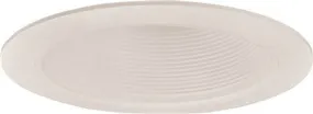 Monument Recessed Lighting 6 Inch  White Metal Baffle With White Trim Ring