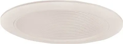 Monument Recessed Lighting 6 Inch  White Metal Baffle With White Trim