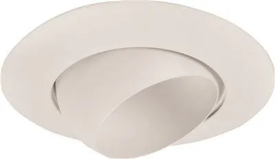 Monument Recessed Lighting 6 Inch  White Metal Eyeball With White Trim