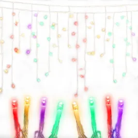 Multi-Coloured 800 LED Icicle Lights, 20M 8 Modes - Jingle Jollys