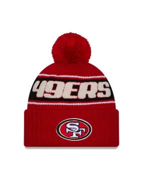 New Era Men's NFL San Francisco 49ers Sideline 24 Sport Pom Knit Toque