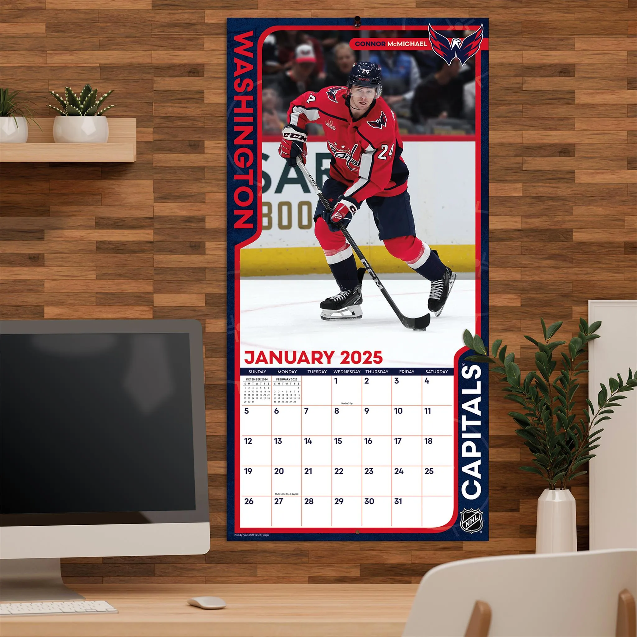 NHL Washington Capitals Wall 2025 Calendar - Online Exclusive