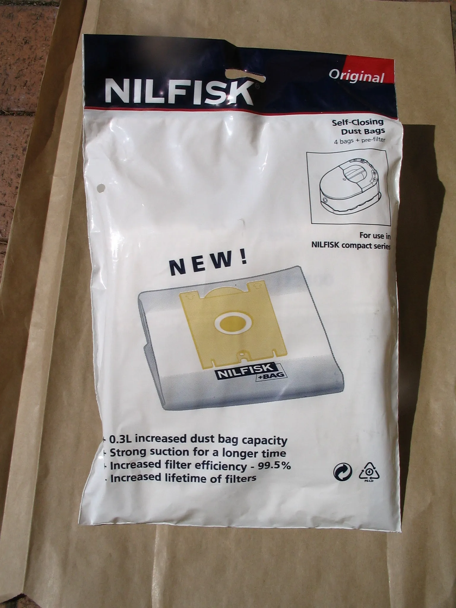 Nilfisk C220 Compact Vacuum Cleaner Dustbags OBSOLETE USE 78602600