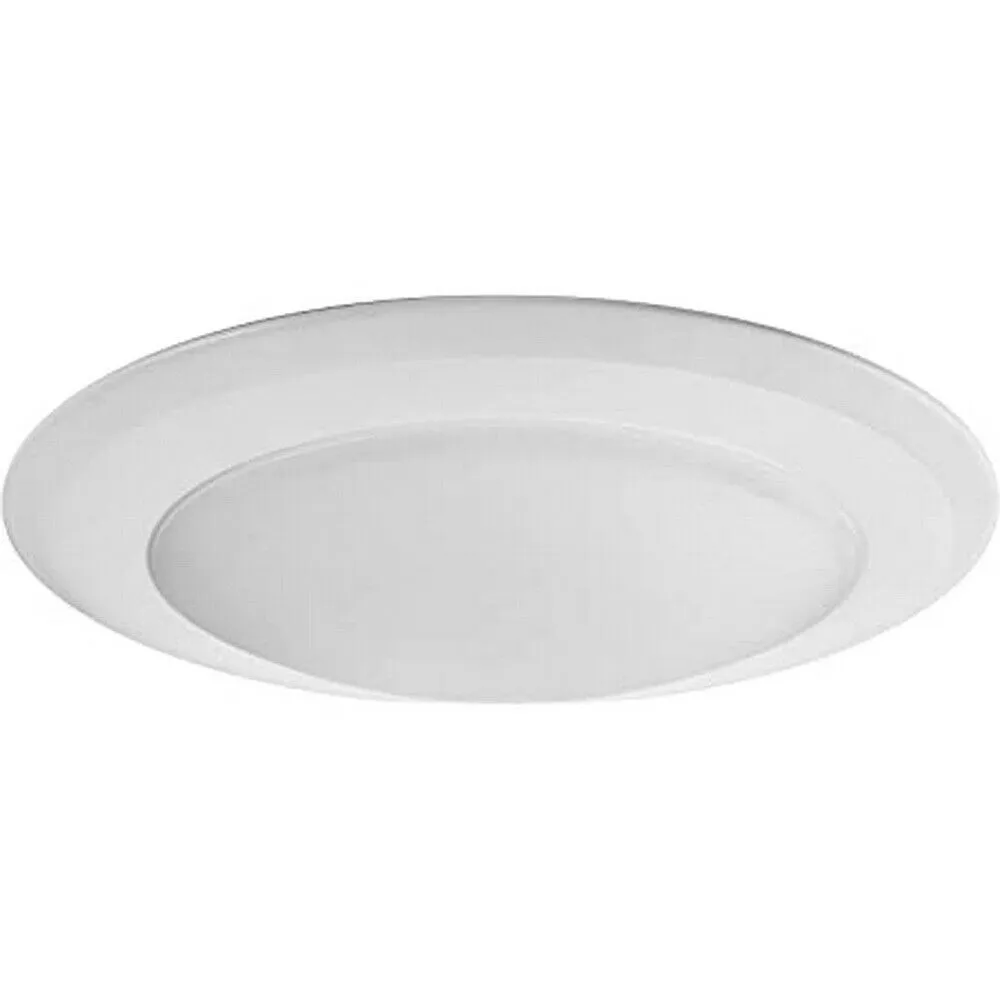 Nora NLOP-R650927AW Integrated LED Flush Surface Ceiling Disk Light in White Finish