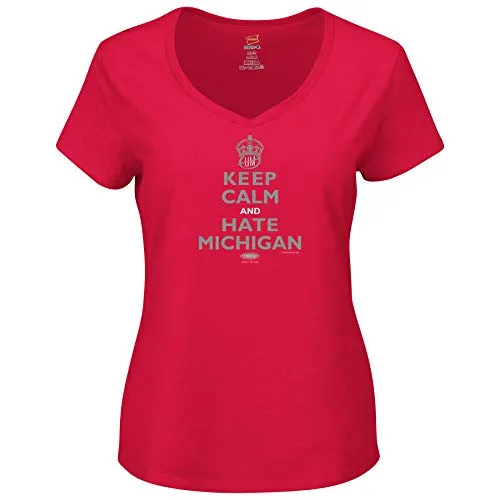 Ohio State Football Fans | Keep Calm and Hate Michigan Ladies Shirt