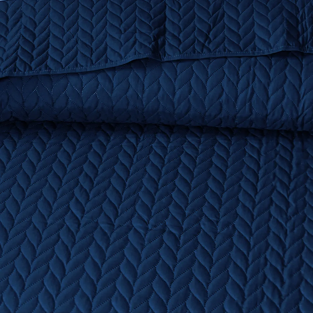 Opus Leaf Pinsonic   Duvet Set - Navy