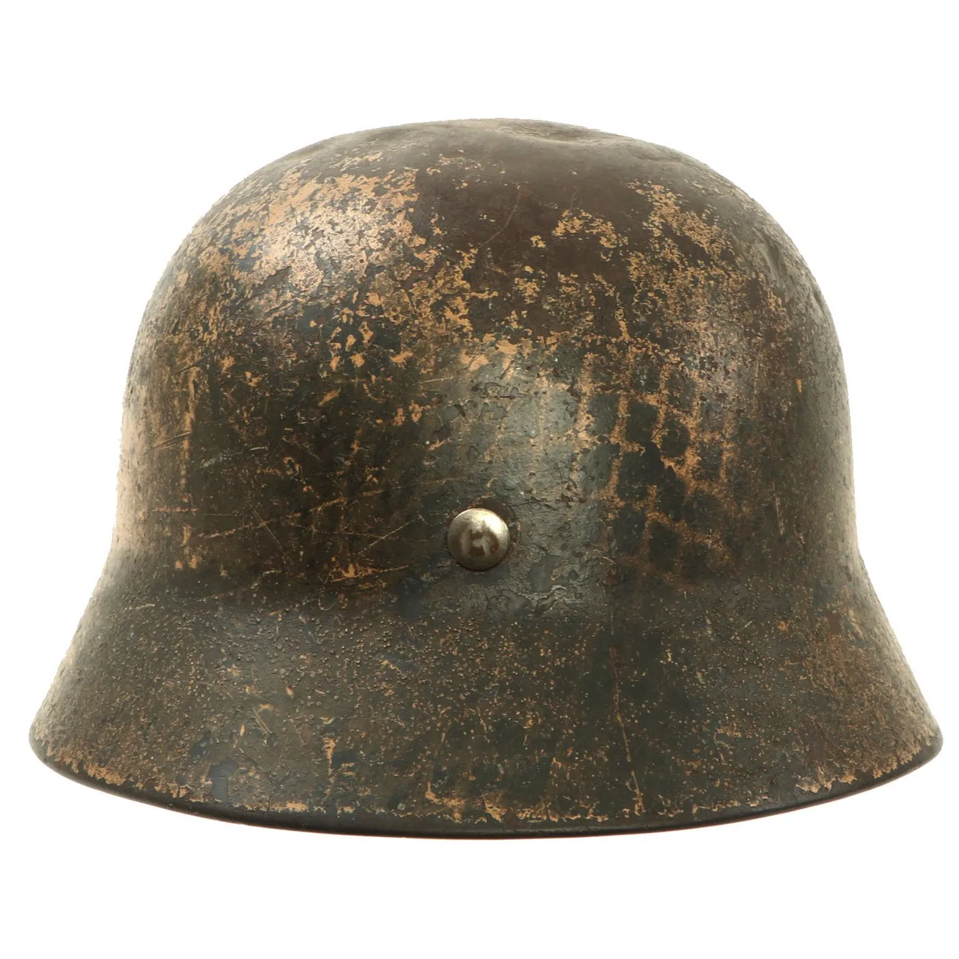 Original German WWII DAK Afrikakorps Net Camouflage M35 Helmet with 56cm Liner - Stamped SE64