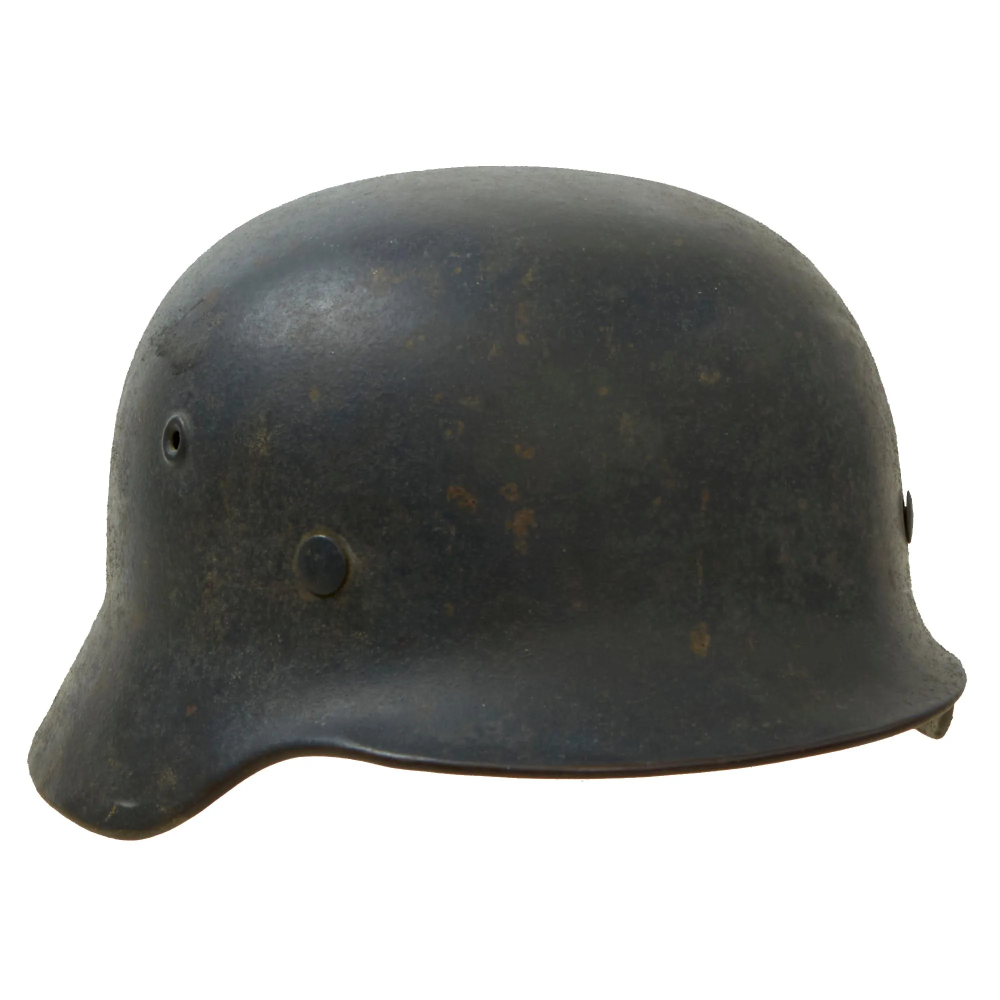 Original German WWII M40 Single Decal Luftwaffe Helmet with 1940 Dated Size 58 Liner- SE68