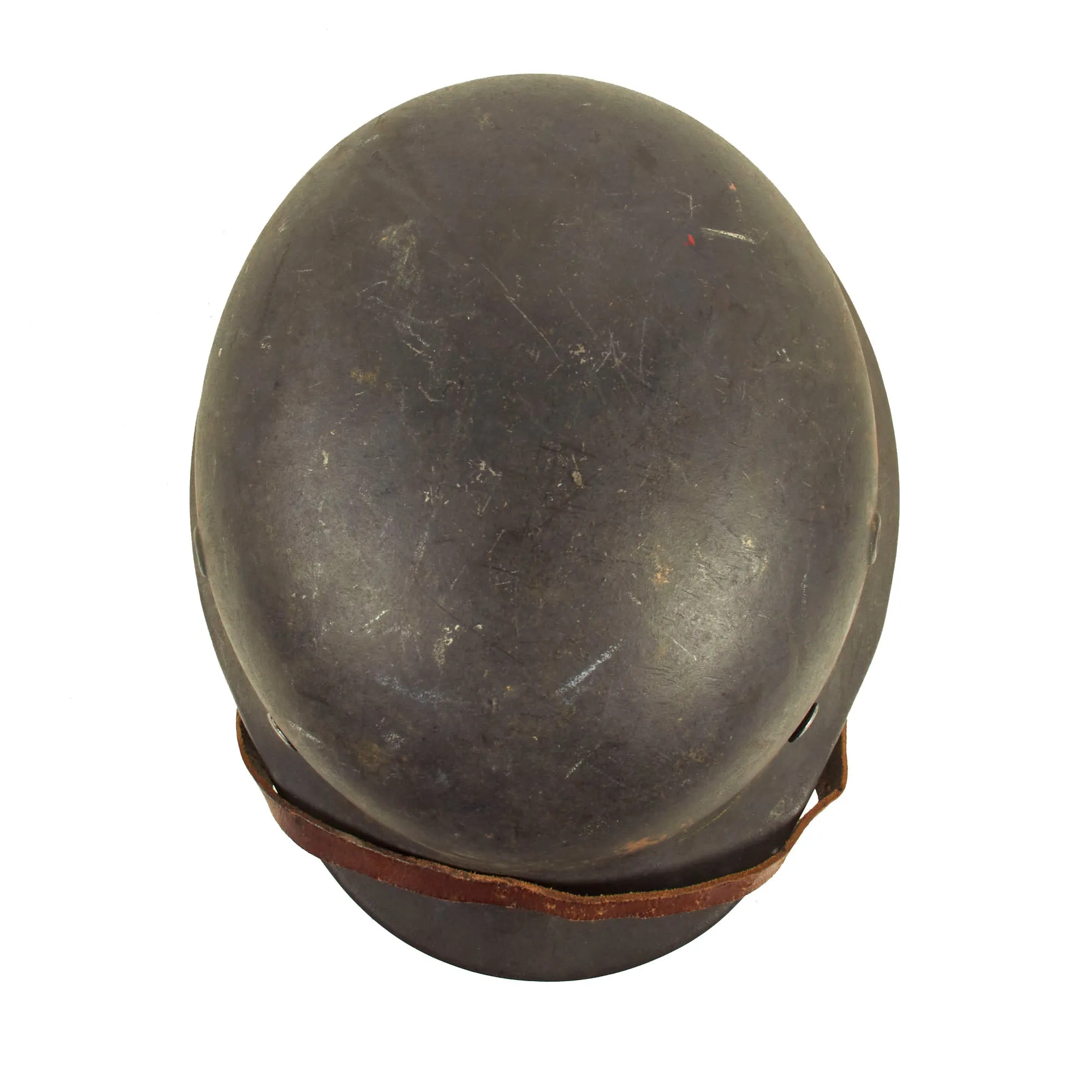 Original German WWII M40 Single Decal Luftwaffe Helmet with 1942 Dated Size 57 Liner & Chinstrap - Q64