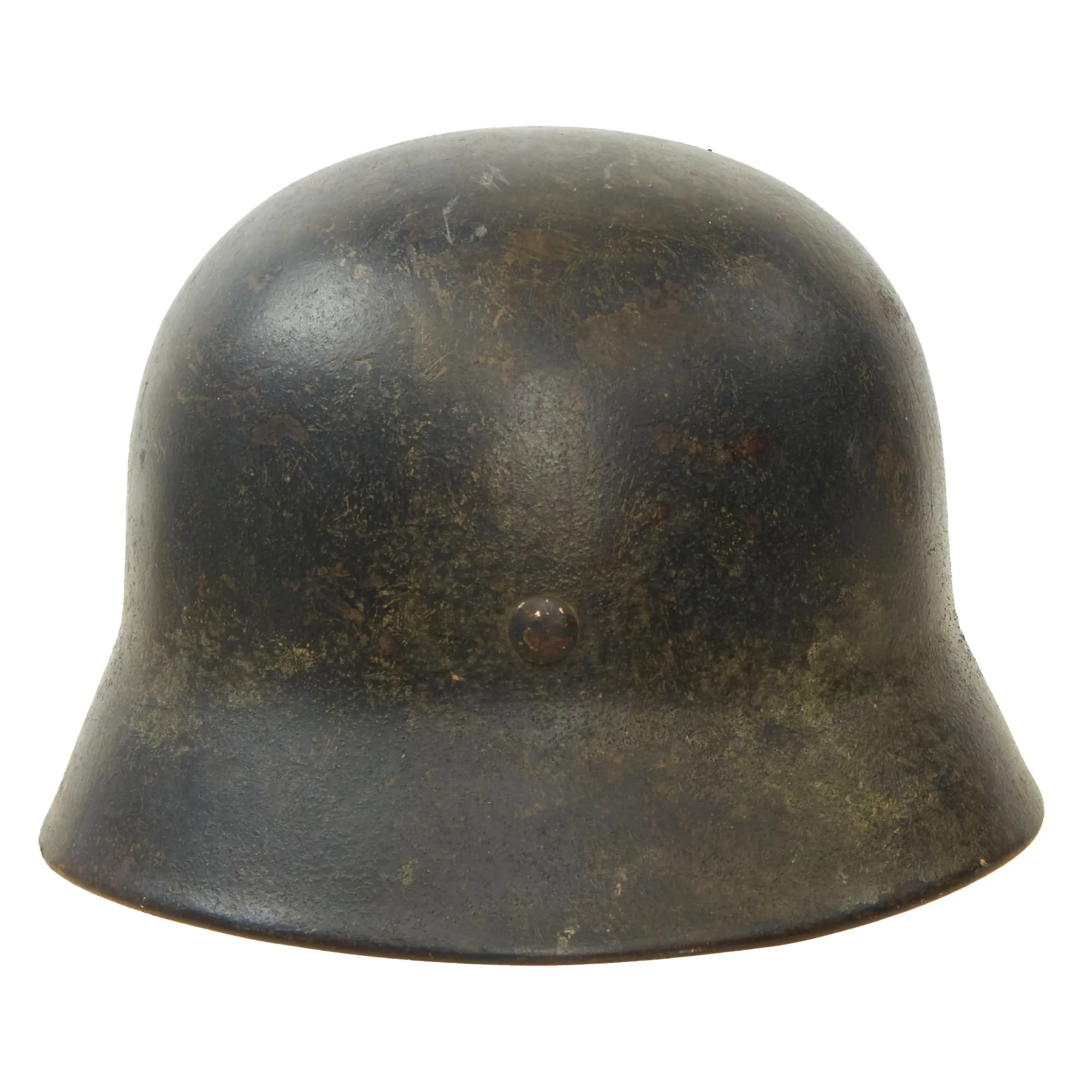 Original German WWII M40 Single Decal Luftwaffe Helmet with 55cm Liner & Broken Chinstrap - Stamped SE62