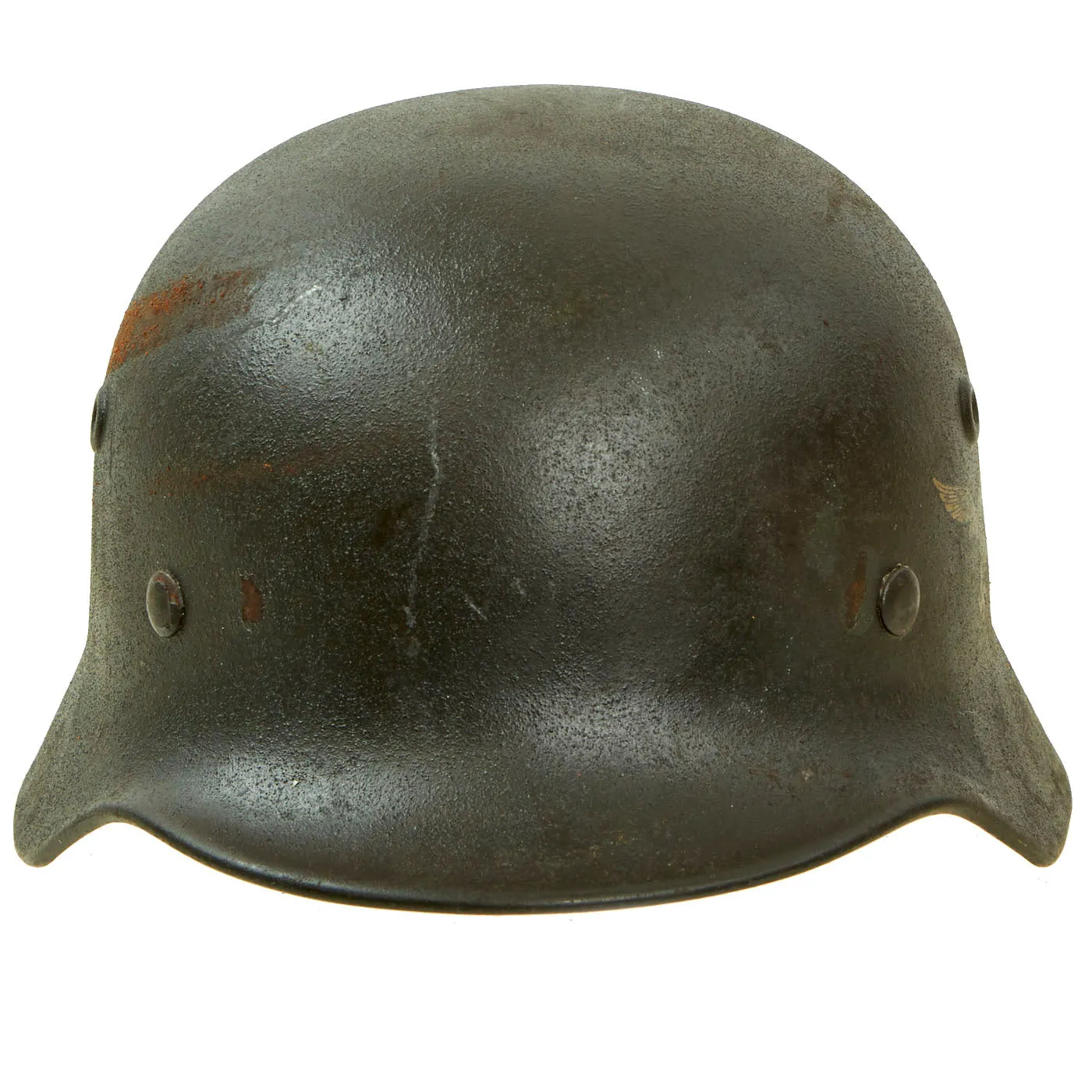 Original German WWII M40 Single Decal Luftwaffe Helmet with Relic Size 57cm Liner - Q64