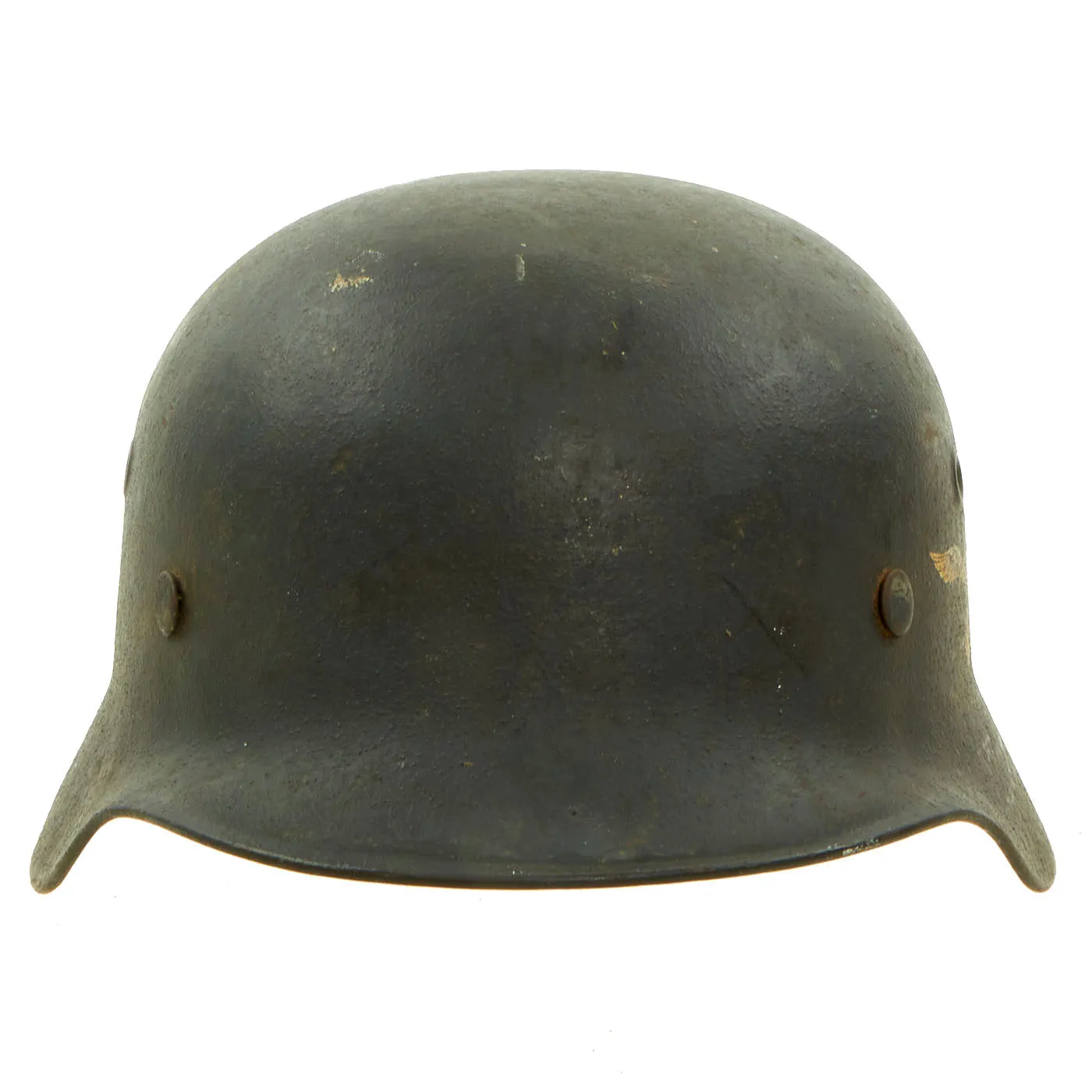 Original German WWII M40 Single Decal Luftwaffe Helmet with Size 56cm Liner - EF64