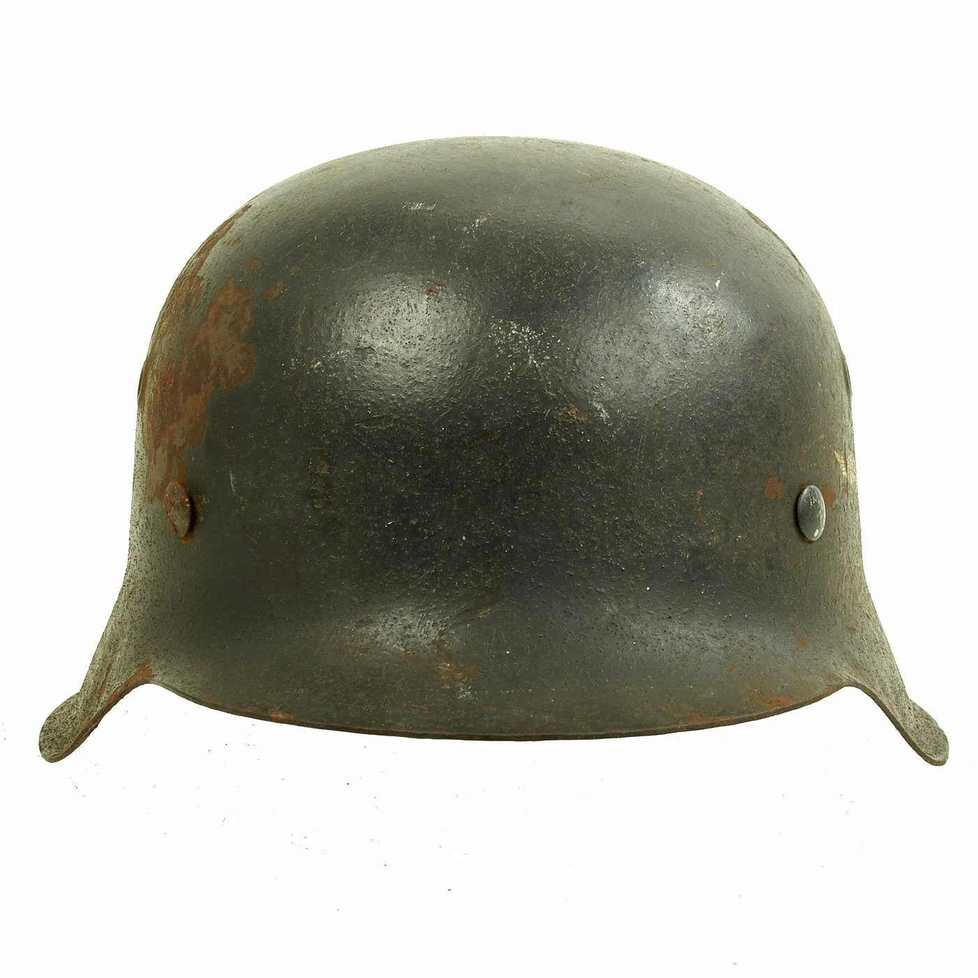 Original German WWII M42 Service Worn Single Decal Luftwaffe Helmet with Size 57 Liner - ET64