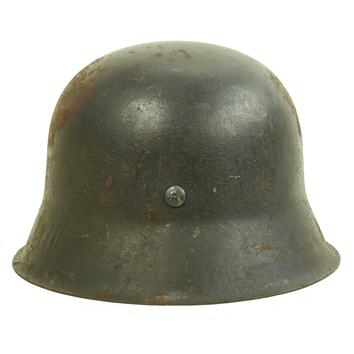 Original German WWII M42 Service Worn Single Decal Luftwaffe Helmet with Size 57 Liner - ET64