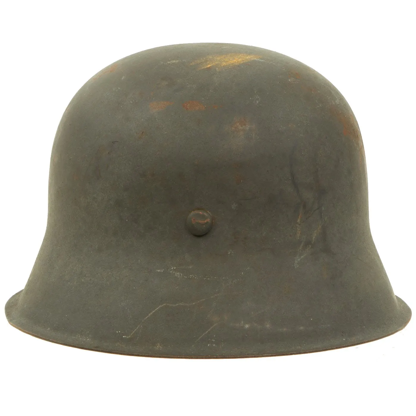 Original German WWII M42 Single Decal Luftwaffe Helmet with 58cm Liner & Chinstrap - NS66