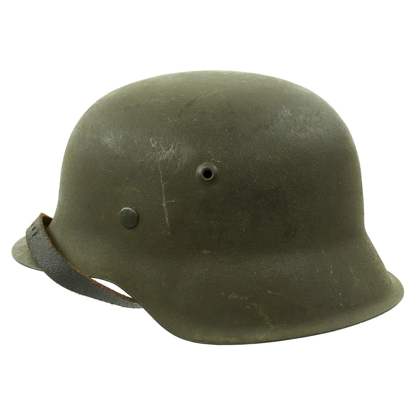 Original German WWII M42 Unissued Helmet with Dome Stamp and 56cm Liner - hkp64