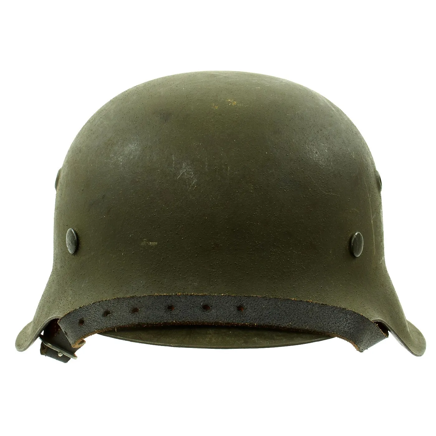 Original German WWII M42 Unissued Helmet with Dome Stamp and 56cm Liner - hkp64