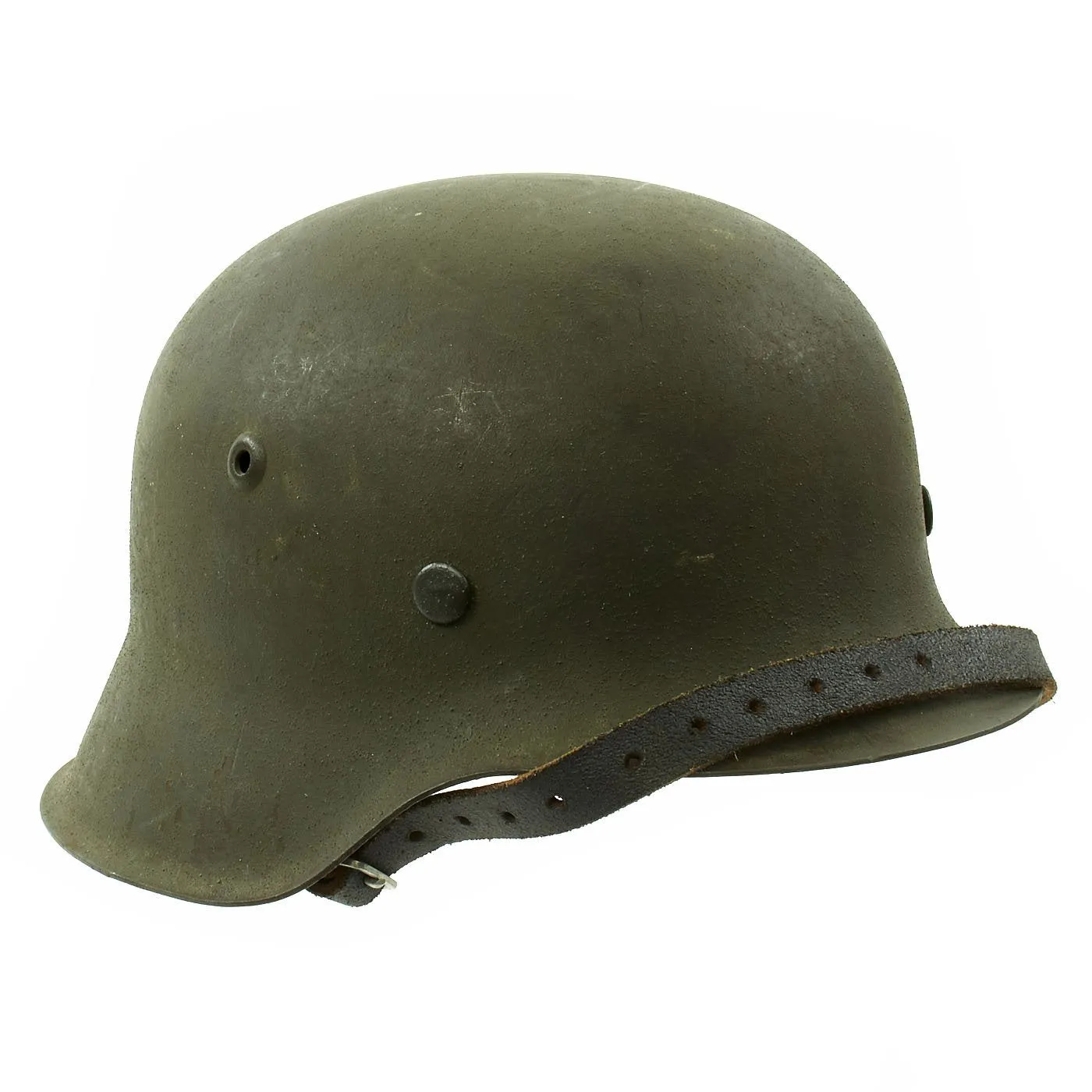 Original German WWII M42 Unissued Helmet with Dome Stamp and 56cm Liner - hkp64