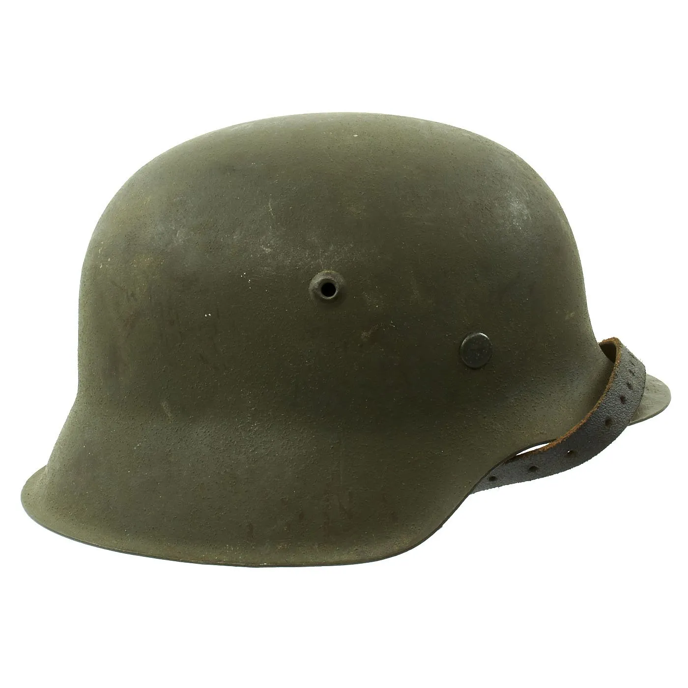 Original German WWII M42 Unissued Helmet with Dome Stamp and 56cm Liner - hkp64