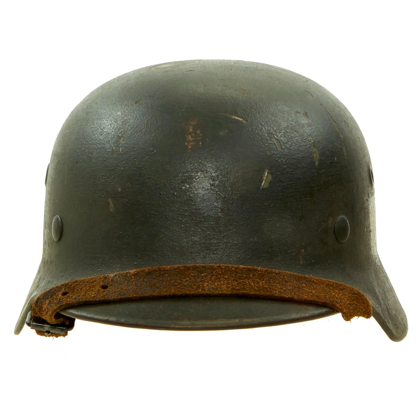 Original German WWII Named Army Heer M40 Single Decal Steel Helmet with 58cm Liner & Chinstrap - ET66