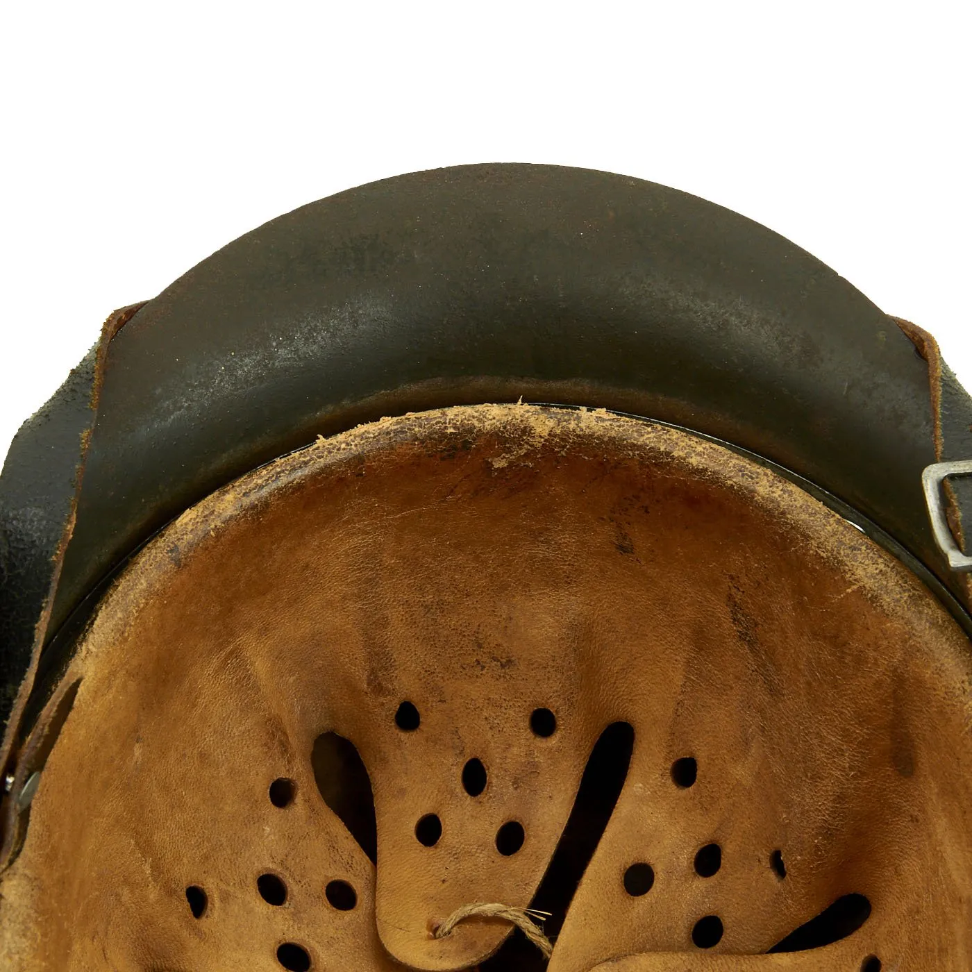 Original German WWII Named M42 Single Decal SS Helmet by Eisenhüttenwerke AG with Liner & Chinstrap - 64cm Shell