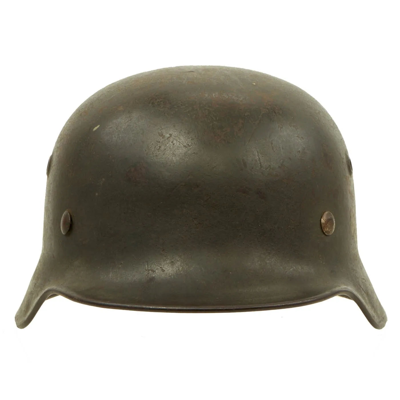 Original German WWII Service Used M40 Single Decal Army Heer Helmet with 57cm Liner - ET64