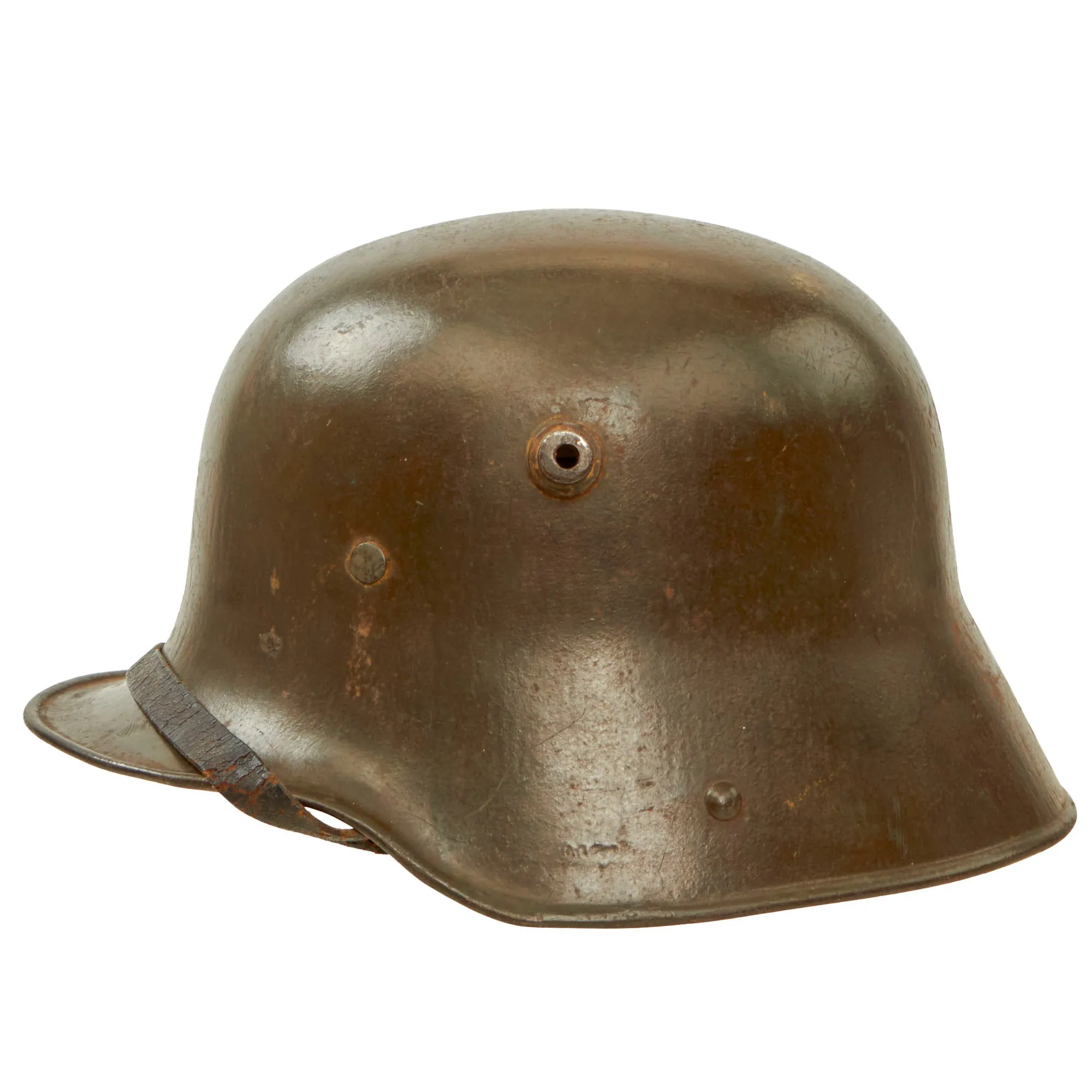 Original Imperial German WWI Complete M1916 Stahlhelm with M17 Liner & Chinstrap - Stamped ET64