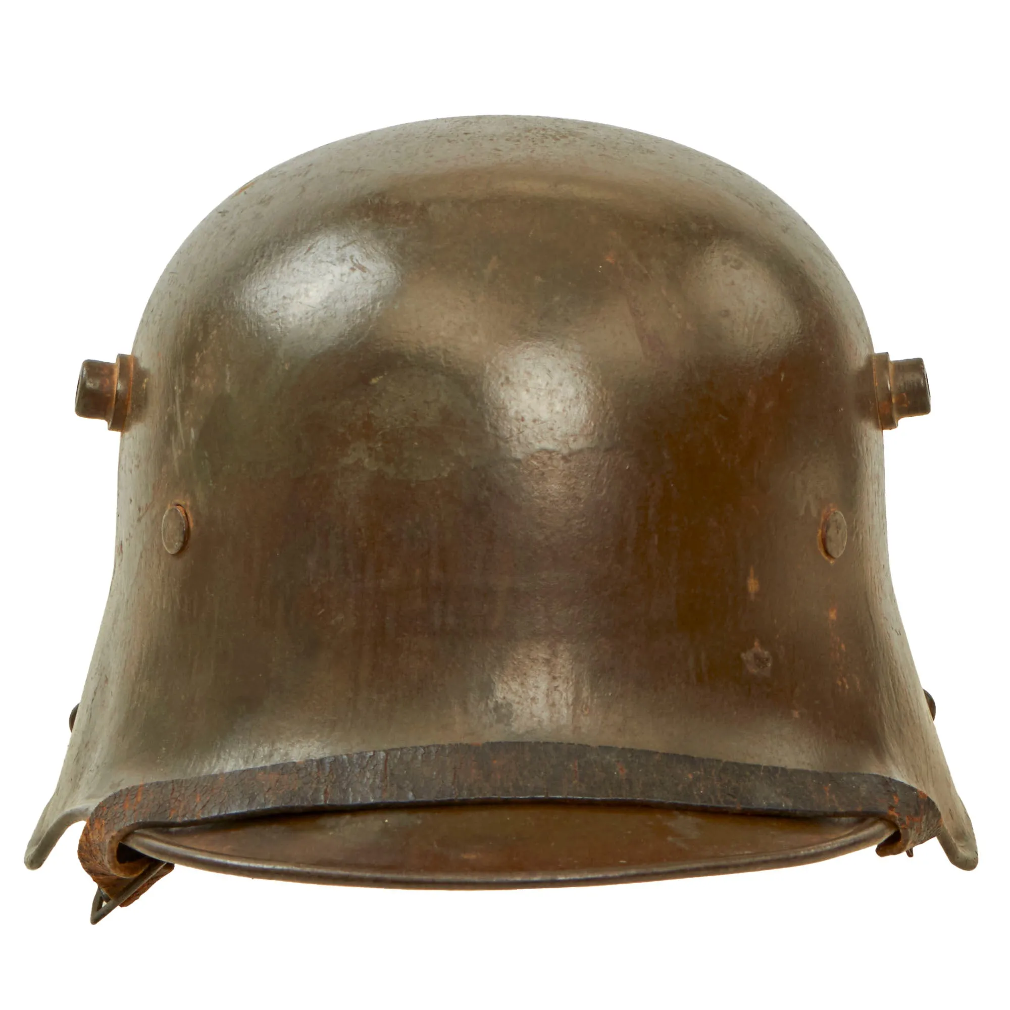 Original Imperial German WWI Complete M1916 Stahlhelm with M17 Liner & Chinstrap - Stamped ET64