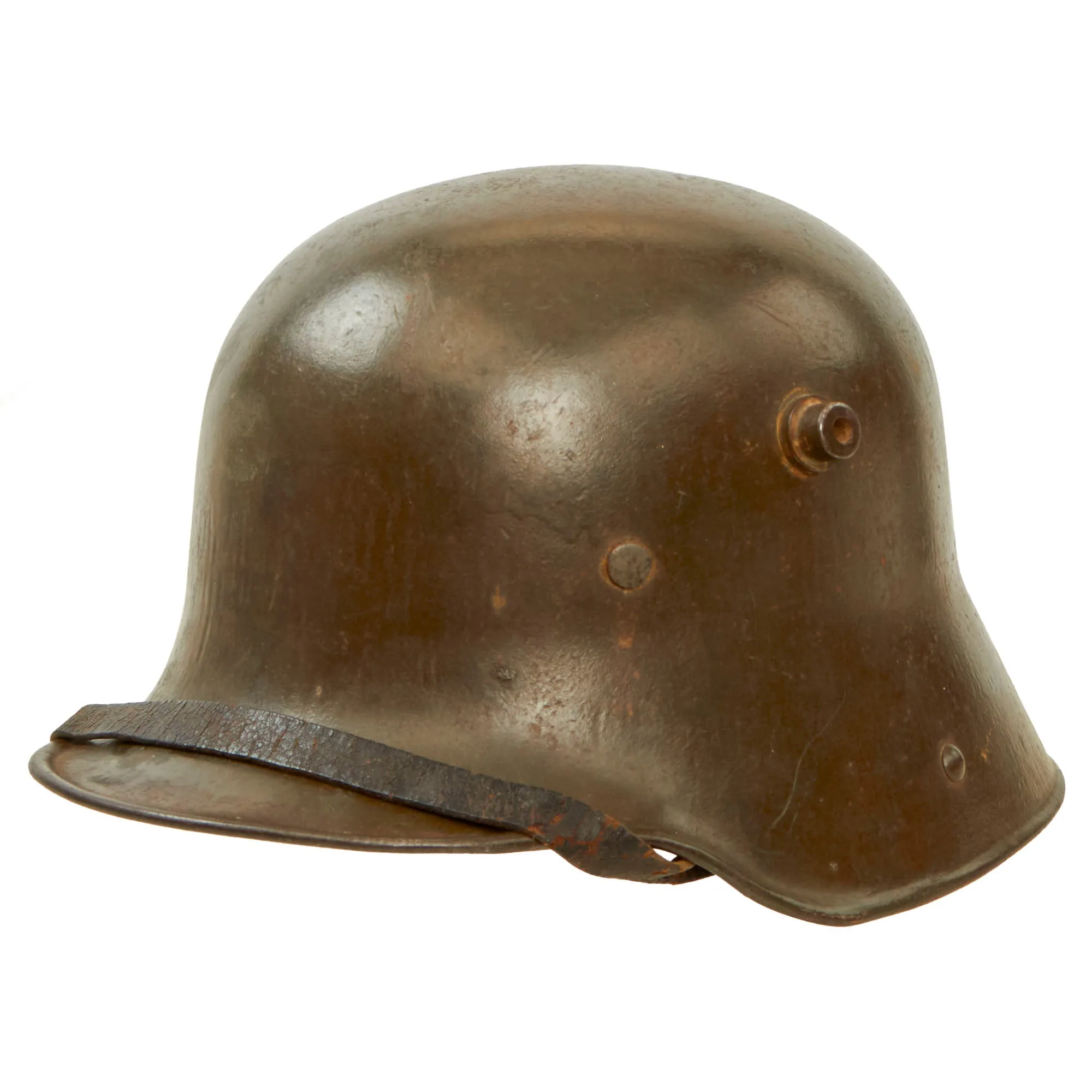 Original Imperial German WWI Complete M1916 Stahlhelm with M17 Liner & Chinstrap - Stamped ET64