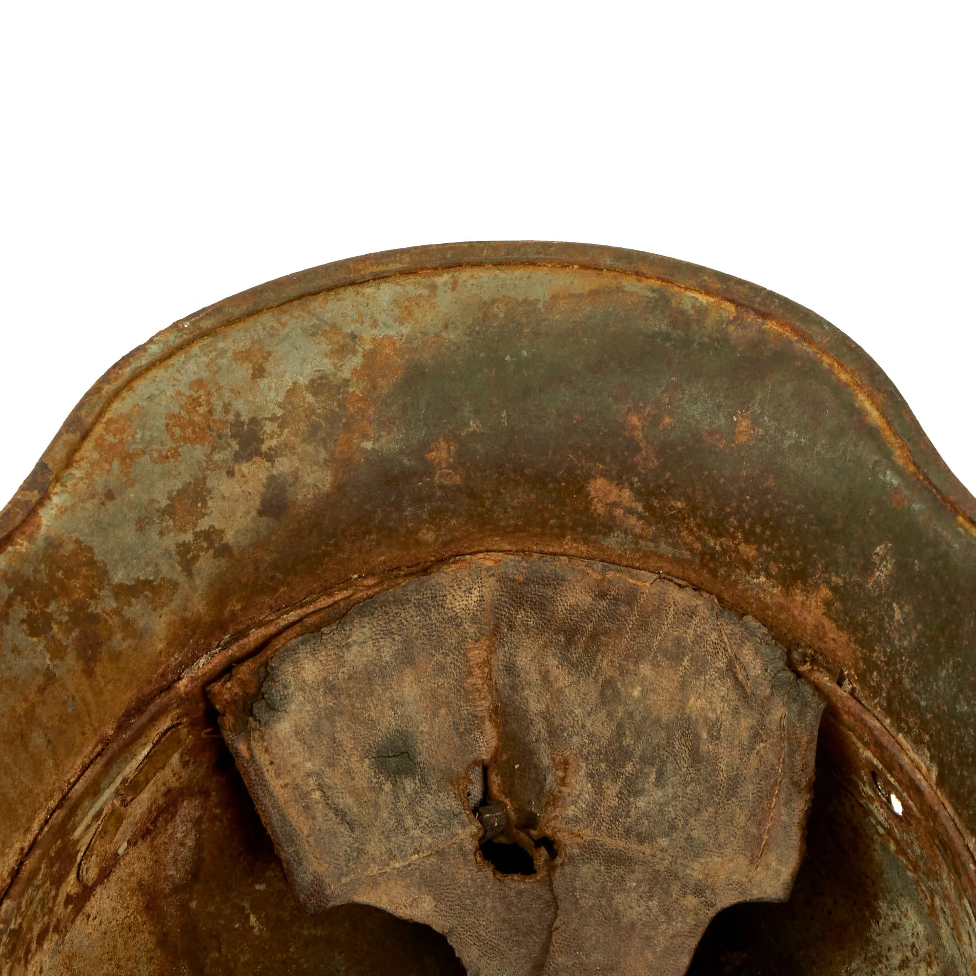 Original Imperial German WWI M-1916 M16 Stahlhelm Helmet with Panel Camouflage Paint - marked B.F.64.