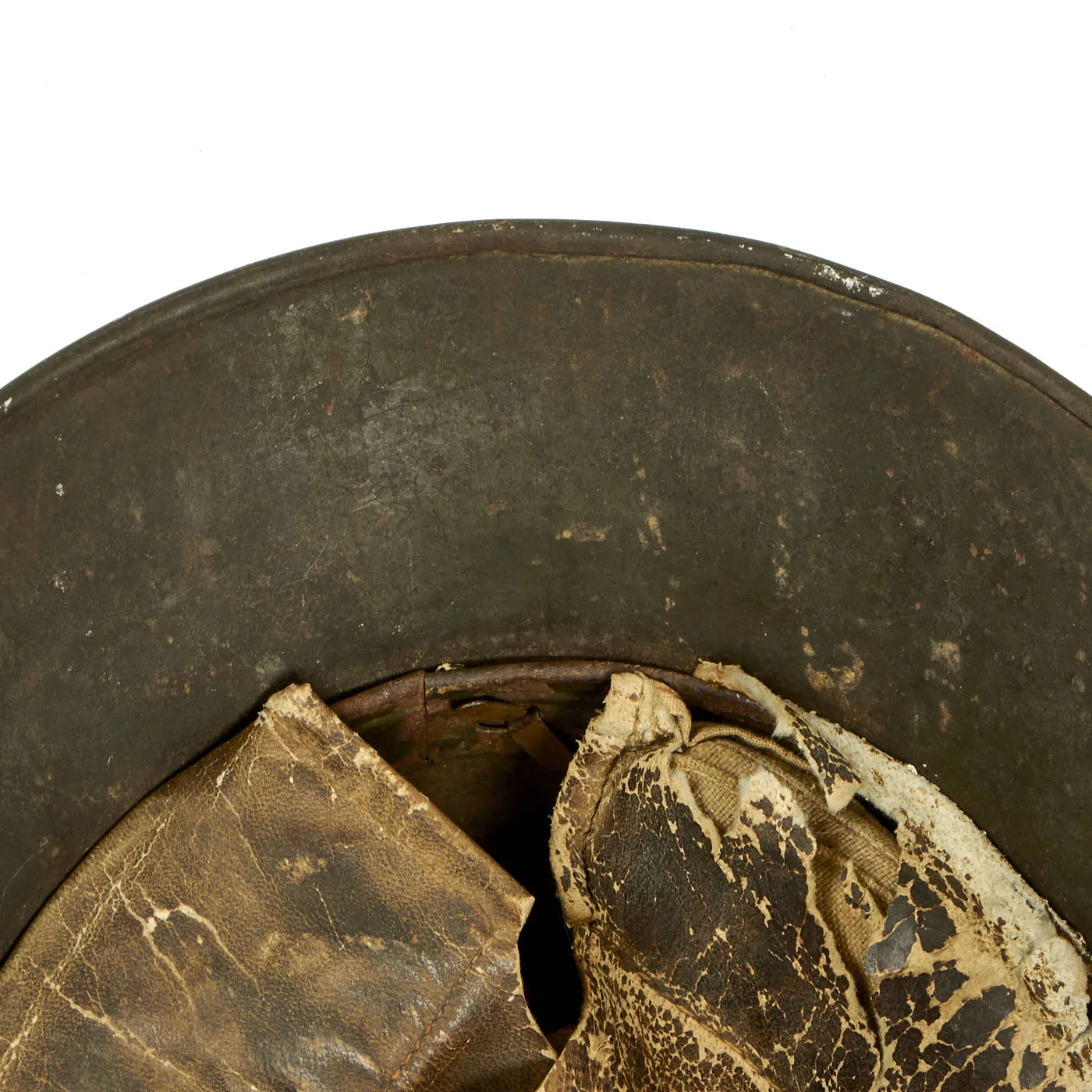 Original Imperial German WWI M16 Stahlhelm Helmet with Panel Camouflage Paint - marked B.F.64.