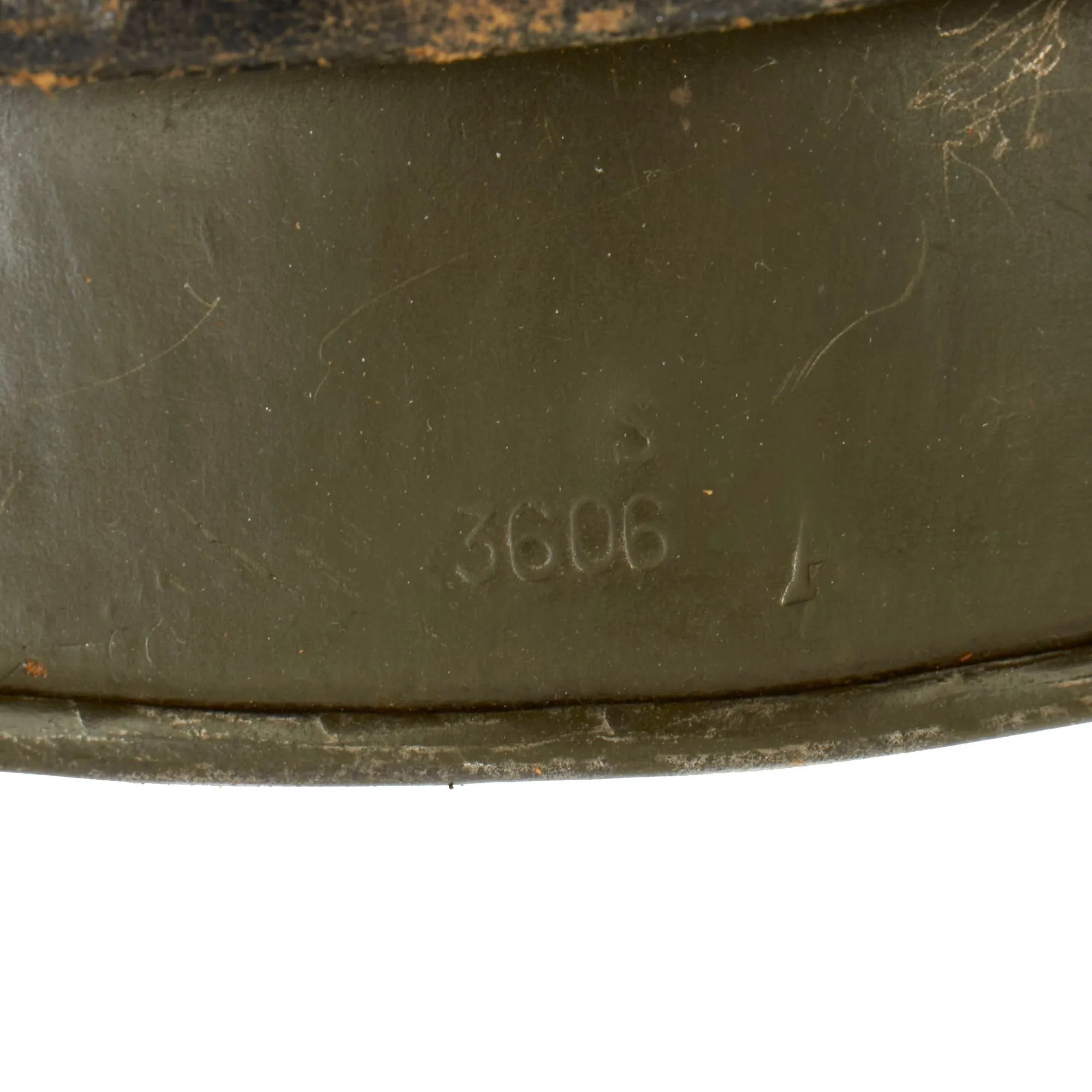 Original Rare Early German WWII Army Heer M35 Double Decal Helmet with Liner & Chinstrap - Stamped ET66