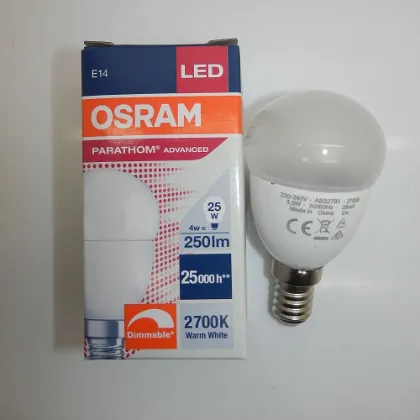 Osram Parathom 4W Frosted White LED Light Bulb E14