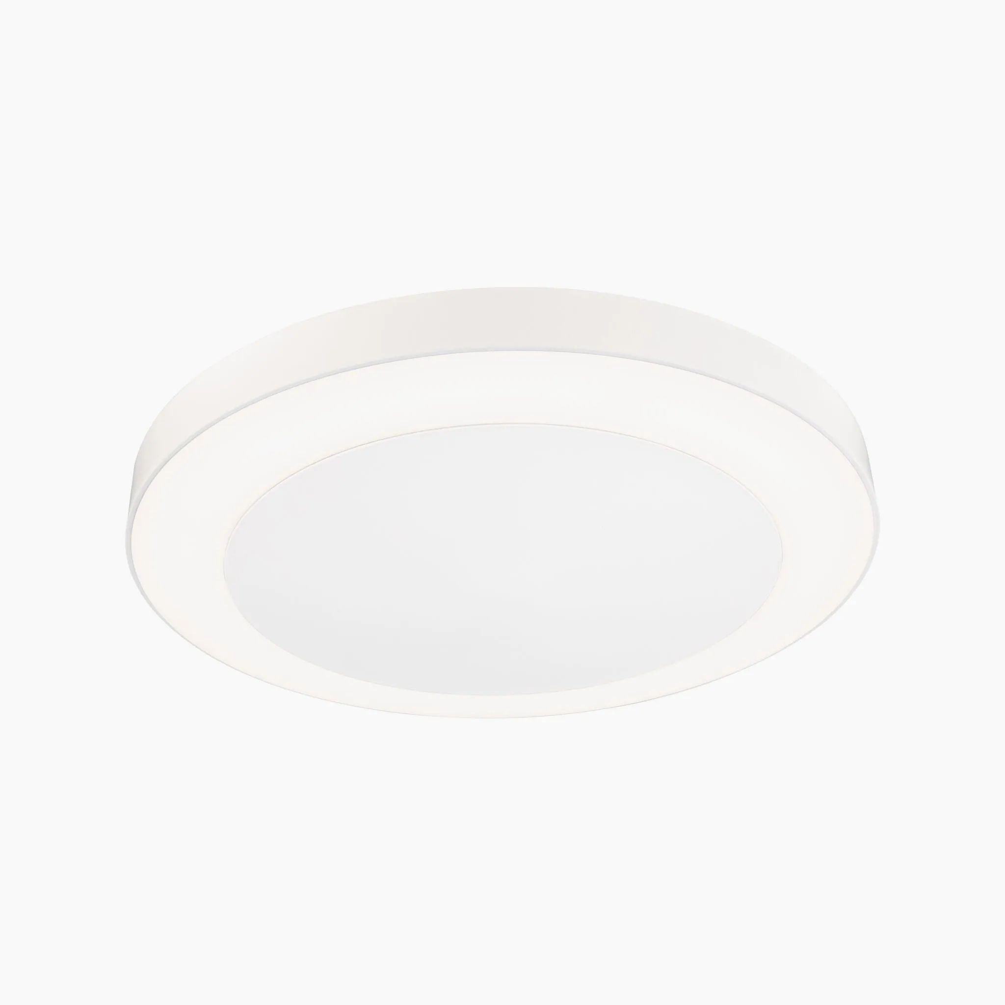 Outdoor Circula Dusk 15W LED Ceiling Light with Motion Detection in White