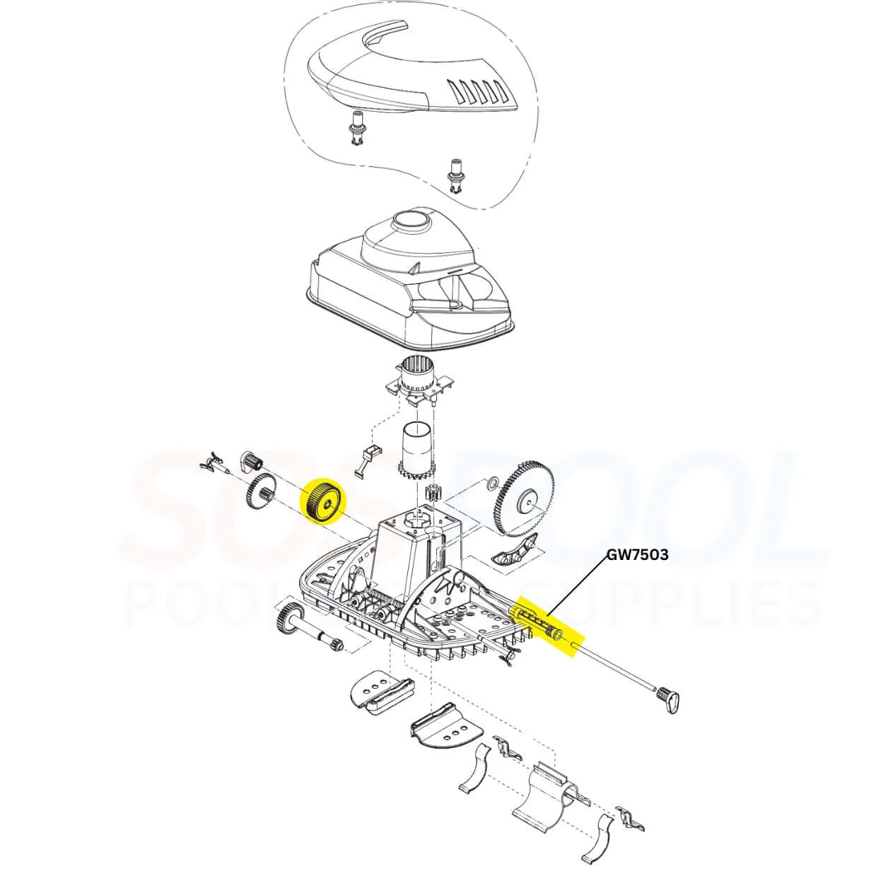 Pentair Clutch Kit For Kreepy Krauly SandShark Cleaners | GW7503