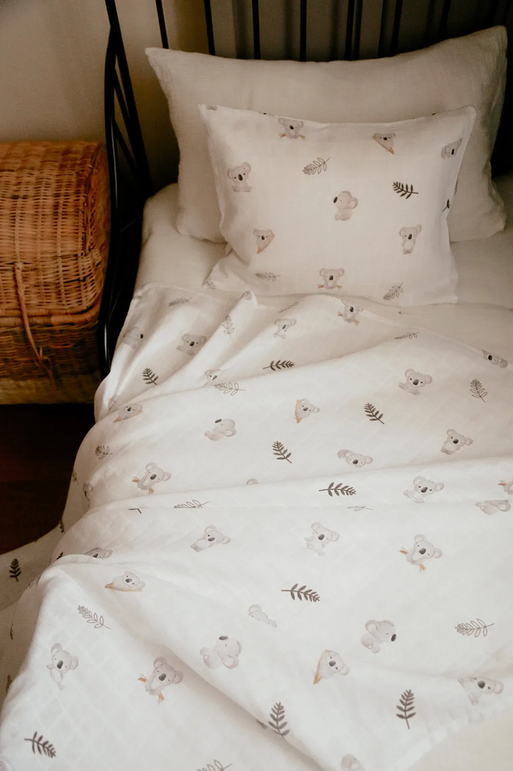 Personalised Organic Cotton Bedding Set | Koala